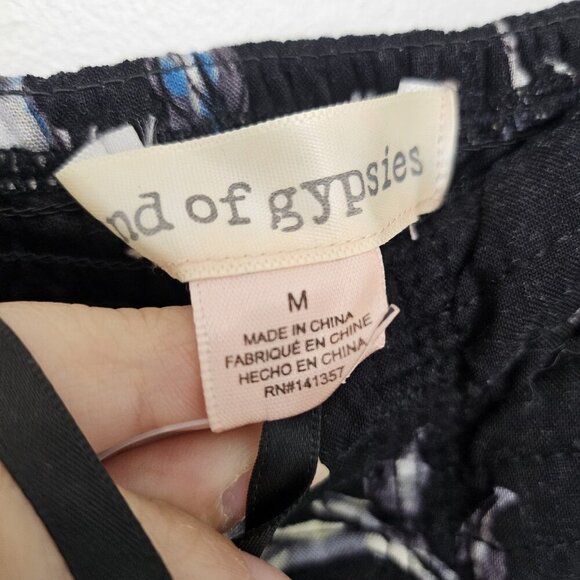 NWT Band of Gypsies Women’s Black Florals Strapless Sweetheart Jumpsuit Size M - Picture 6 of 9